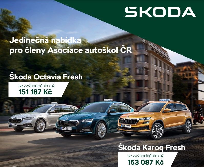 ŠKODA autoškolám: Jedinečná nabídka pro členy AAČR