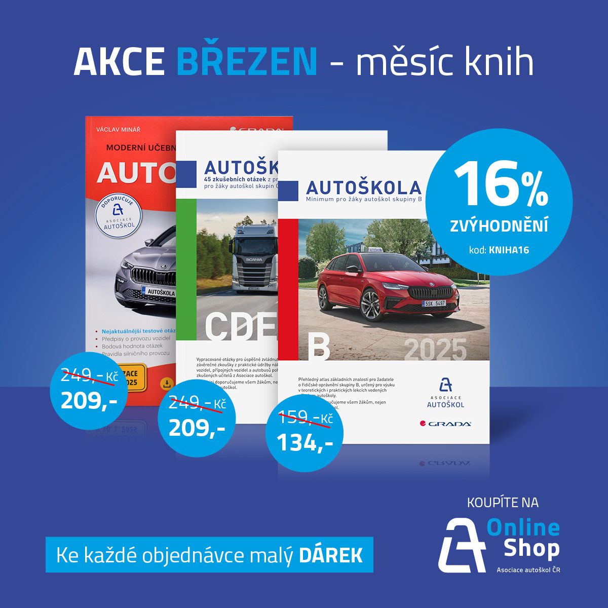 Měsíc knihy na E-SHOPU AAČR