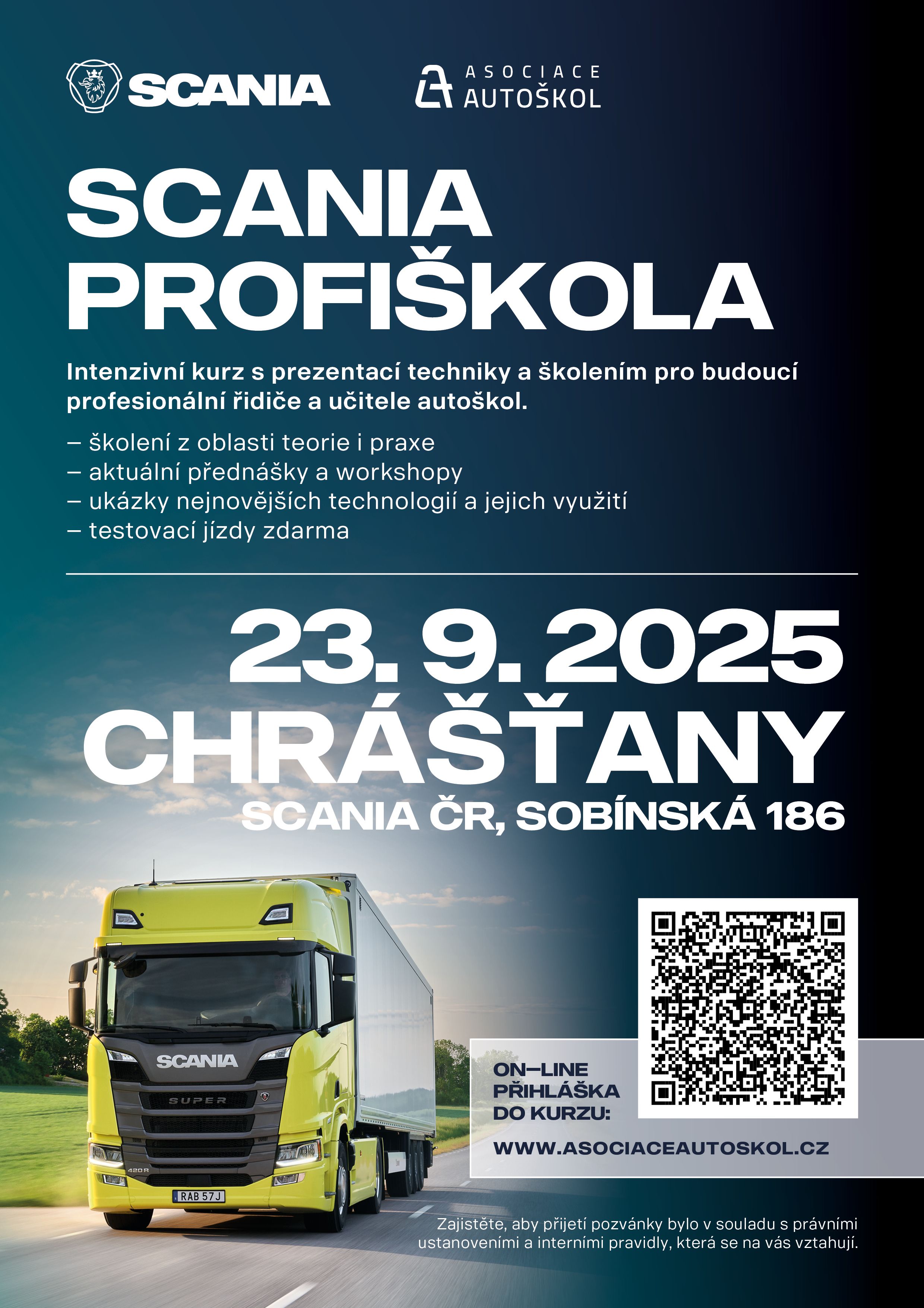SCANIA PROFIŠKOLA v září